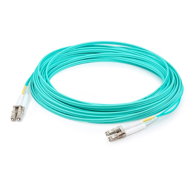 AddOn 97m LC (Male) to LC (Male) Straight Aqua OM4 Duplex LSZH Fiber Patch Cable ADD-LC-LC-97M5OM4LZ