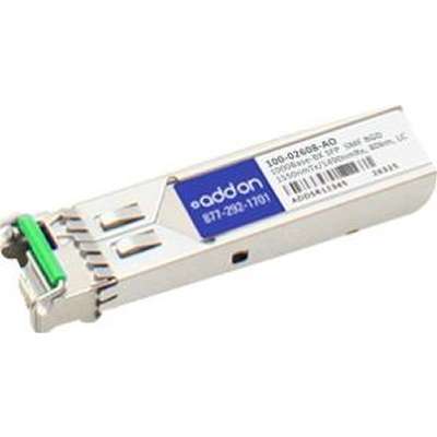AddOn Calix 100-02608 Compatible TAA Compliant 1000Base-BX SFP Transceiver (SMF, 1550nmTx/1490nmRx, 80km, LC, Rugged) 100-02608-AO