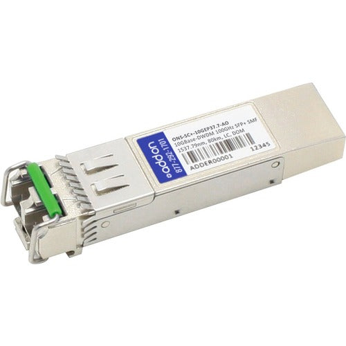AddOn Cisco ONS ONS-SC+-10GEP37.7 Compatible TAA Compliant 10GBase-DWDM 50GHz SFP+ Transceiver (SMF, 1537.79nm, 80km, LC, DOM) ONS-SC+-10GEP37.7-AO