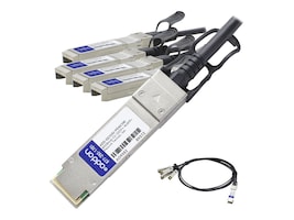 AddOn Cisco QSFP-4SFP10G-CU5M to Juniper Networks EX-SFP-10GE-DAC-5M Compatible TAA Compliant 40GBase-CU QSFP+ to 4xSFP+ Direct Attach Cable (Passive Twinax, 5m) ADD-QCISJU-PDAC5M