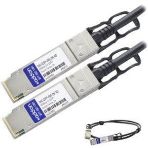 AddOn Dell DAC-QSFP-40G-2M Compatible TAA Compliant 40GBase-CU QSFP+ to QSFP+ Direct Attach Cable (Passive Twinax, 2m) DAC-QSFP-40G-2M-AO