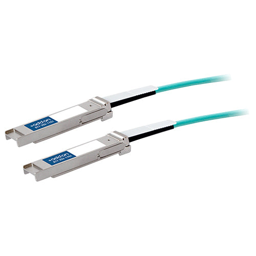 AddOn Dell Force10 CBL-QSFP-40GE-10M Compatible TAA Compliant 40GBase-AOC QSFP+ to QSFP+ Direct Attach Cable (850nm, MMF, 10m) CBL-QSFP-40GE-10M-AO