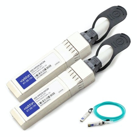 AddOn HP J9150A to Ciena 130-4901-900 Compatible TAA Compliant 10GBase-AOC SFP+ to SFP+ Direct Attach Cable (850nm, MMF, 2m) ADD-SHPSCN-AOC2M