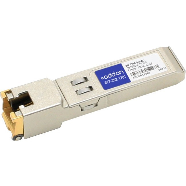 Addon Ibm Bn-Ckm-S-T Compatible Taa Compliant 10/100/1000Base-Tx Sfp Transceiver (Copper, 100M, Rj-45)