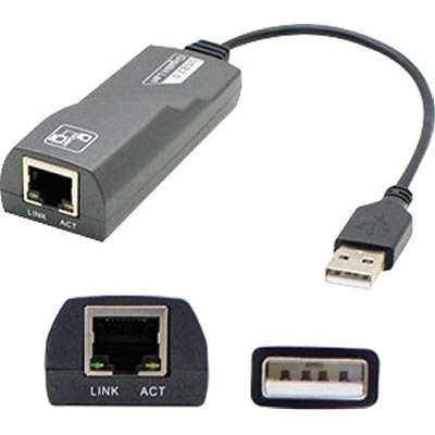 AddOn Lenovo 0A36322 Compatible USB 3.0 (A) Male to RJ-45 Female Gray & Black Adapter 0A36322-AO