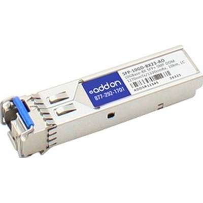 AddOn MRV SFP-10GD-BX23 Compatible TAA Compliant 10GBase-BX SFP+ Transceiver (SMF, 1270nmTx/1330nmRx, 10km, LC, DOM) SFP-10GD-BX23-AO