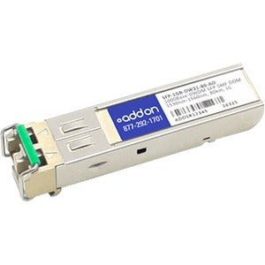 Addon Msa And Taa Compliant 1000Base-Dwdm 100Ghz Sfp Transceiver (Smf, 1552.52Nm, 80Km, Lc, Dom)