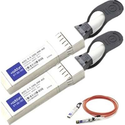 AddOn MSA and TAA Compliant 10GBase-AOC SFP+ to SFP+ Direct Attach Cable (850nm, MMF, 20m) SFP-10GB-AOC20M-AO