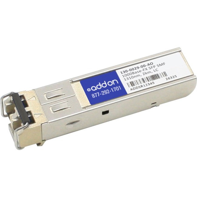 AddOn McAfee 130-0029-00 Compatible TAA Compliant 1000Base-FX SFP Transceiver (SMF, 1310nm, 2km, LC) 130-0029-00-AO