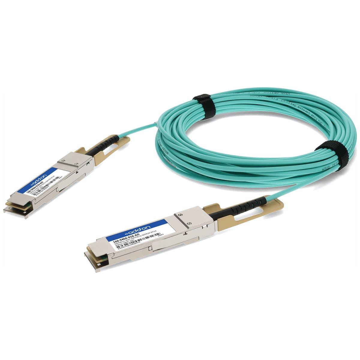 Addon Networks 160-9460-010-Ao Infiniband Cable 10 M Qsfp28 Turquoise