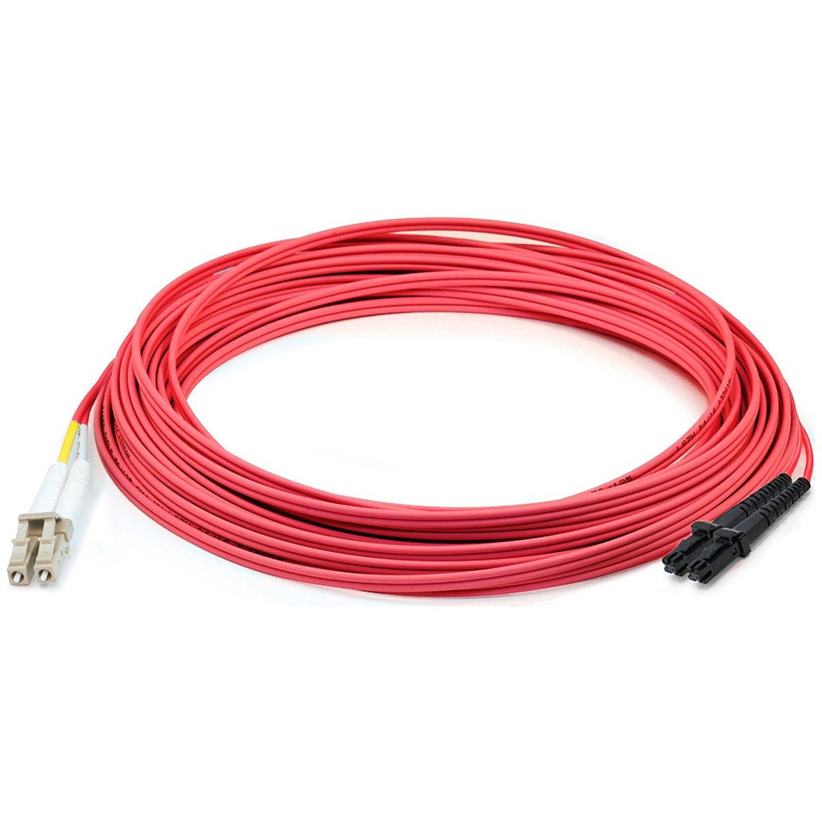 Addon Networks 4M Lc (Male) To Mt-Rj (Male) Red Om1 Duplex Fiber Ofnr (Riser-Rated) Taa Compliant Patch Cable