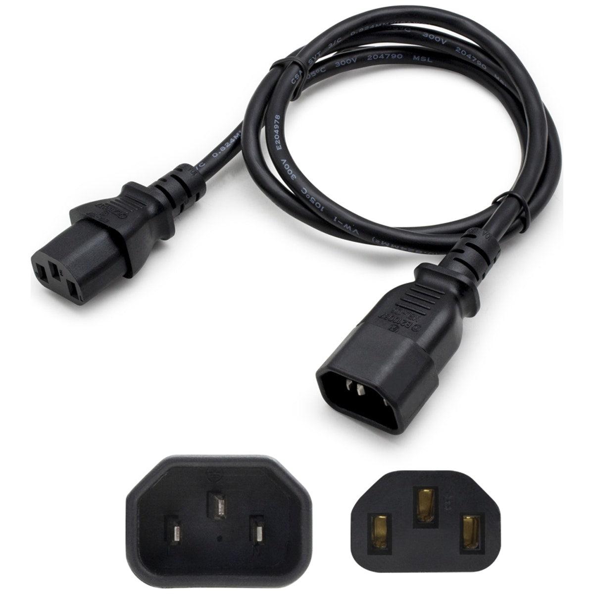 Addon Networks Add-C132C1414Awg7Ft Power Cable Black 2.13 M C13 Coupler C14 Coupler
