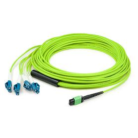 Addon Networks Add-Mpo-4Lc10M5Om5 Fibre Optic Cable 10 M 8X Lc Ofnr Om5 Green