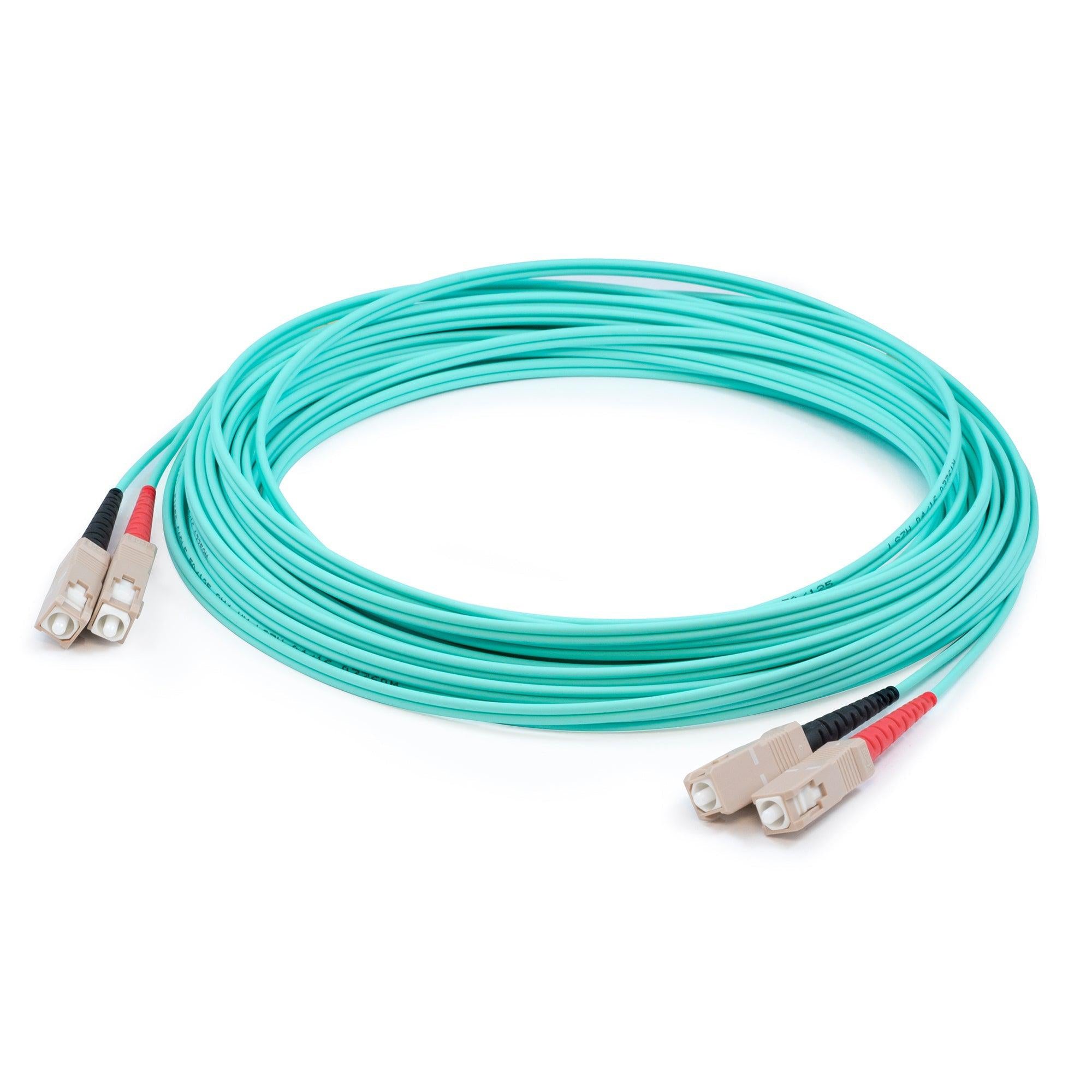Addon Networks Add-Sc-Sc-73M5Om4P Fibre Optic Cable 73 M Lomm Om4 Aqua Colour