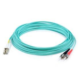 Addon Networks Add-St-Lc-0-5M5Om3 Fibre Optic Cable 0.5 M Ofnr Om3 Aqua Colour