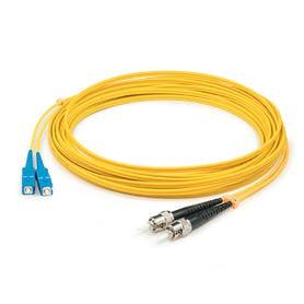 Addon Networks Add-St-Sc-0-5M9Smf Fibre Optic Cable 0.5 M Ofnr Os2 Yellow