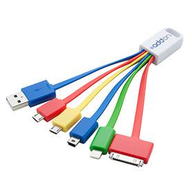 Addon Networks Usb5In1Charger Usb Cable 0.08 M Usb 2.0 Usb A Multicolour
