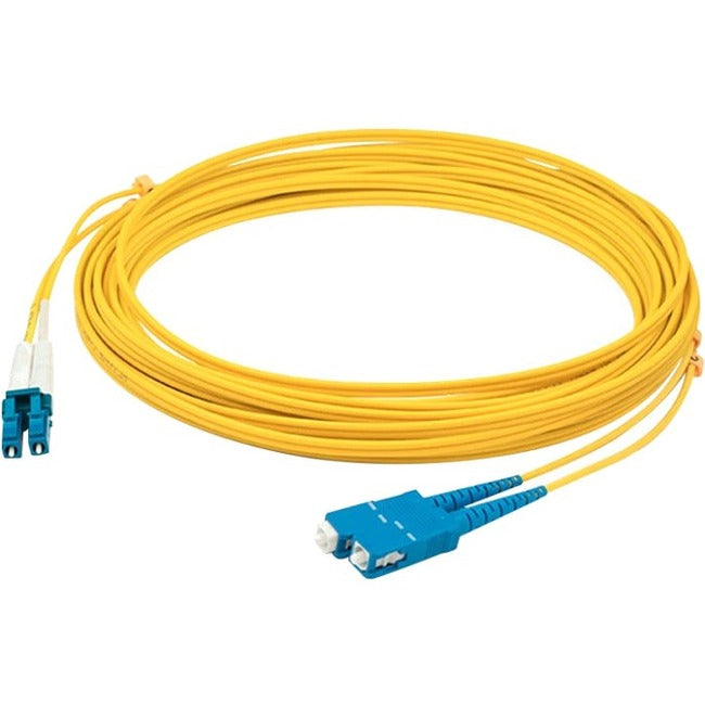 Addon - Patch Cable - Lc/Upc Single-Mode (M) To Sc/Upc Single-Mode (M) - 3 M - Fiber Optic - Duplex - 9 / 125 Micron - Os2 - Ofnp - Plenum - Yellow