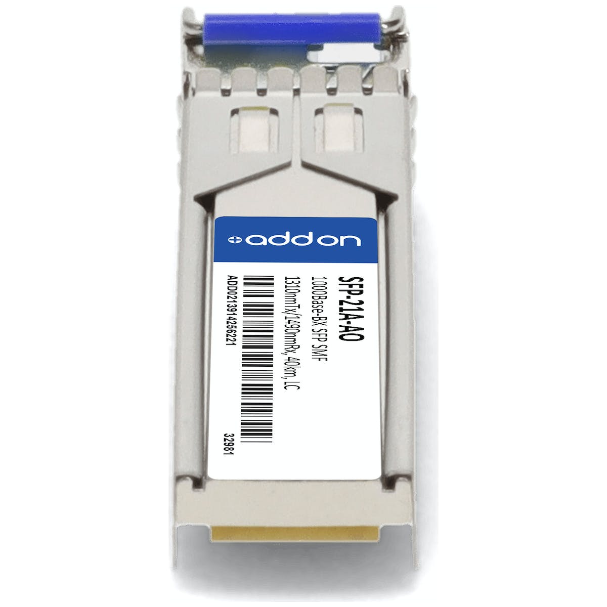 AddOn Rad SFP-21A Compatible TAA Compliant 1000Base-BX SFP Transceiver (SMF, 1310nmTx/1490nmRx, 40km, LC) SFP-21A-AO