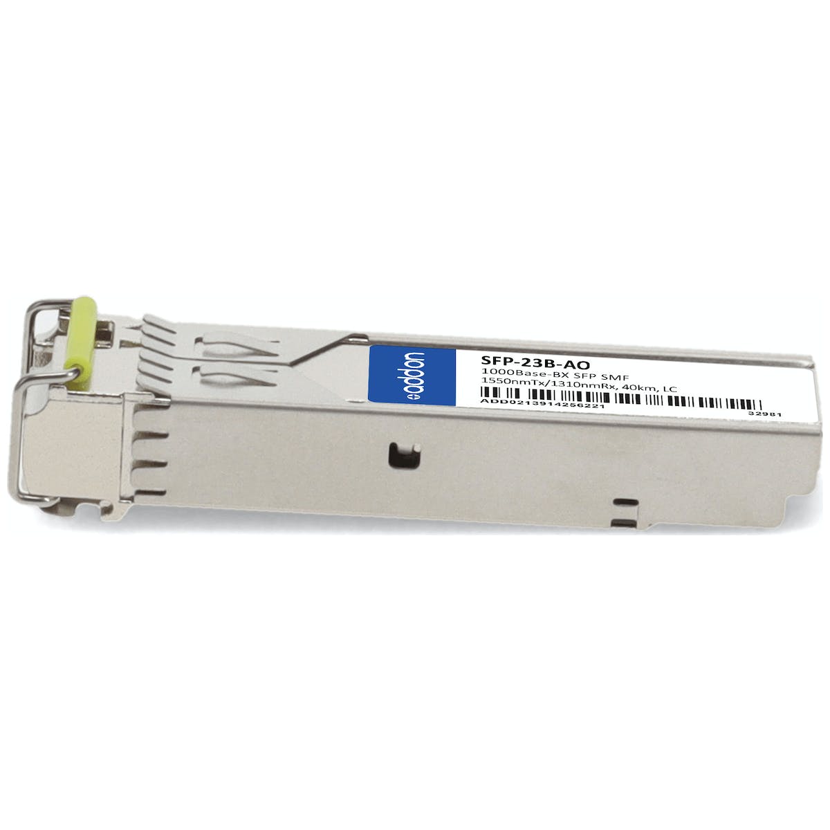 AddOn Rad SFP-23B Compatible TAA Compliant 1000Base-BX SFP Transceiver (SMF, 1550nmTx/1310nmRx, 40km, LC) SFP-23B-AO