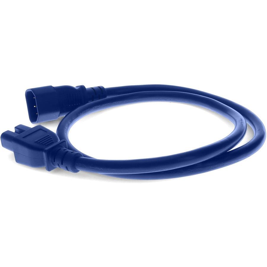 Addon Networks Add-C142C1514Awg3Ftbe Power Cable Blue 0.91 M C14 Coupler C15 Coupler