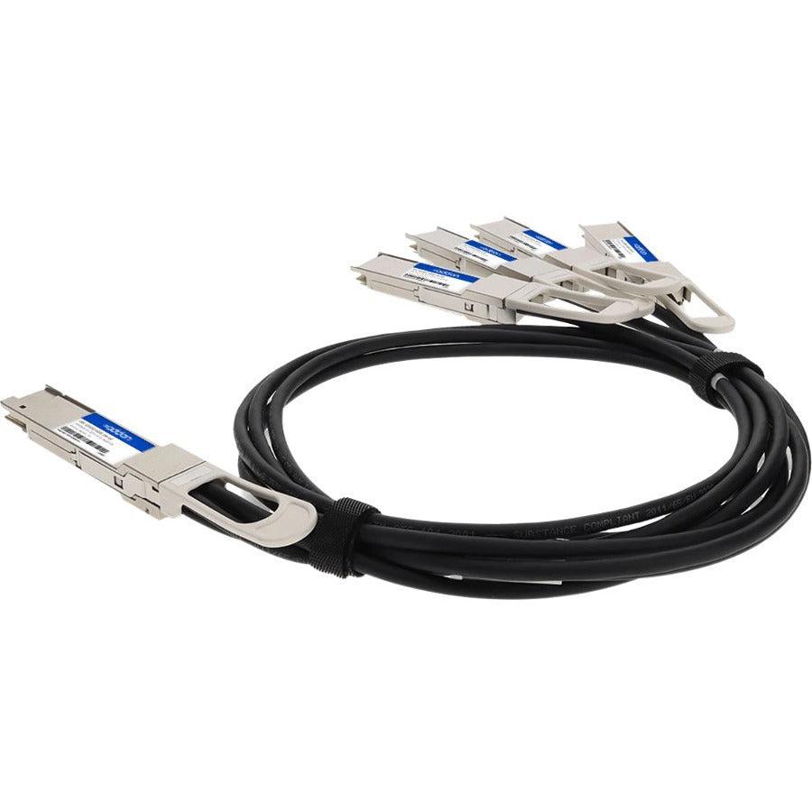 Addon Networks Dac-Q56Dd-4Q28-2M-Ao Infiniband Cable 4Xqsfp28 Qsfp-Dd Black, Silver