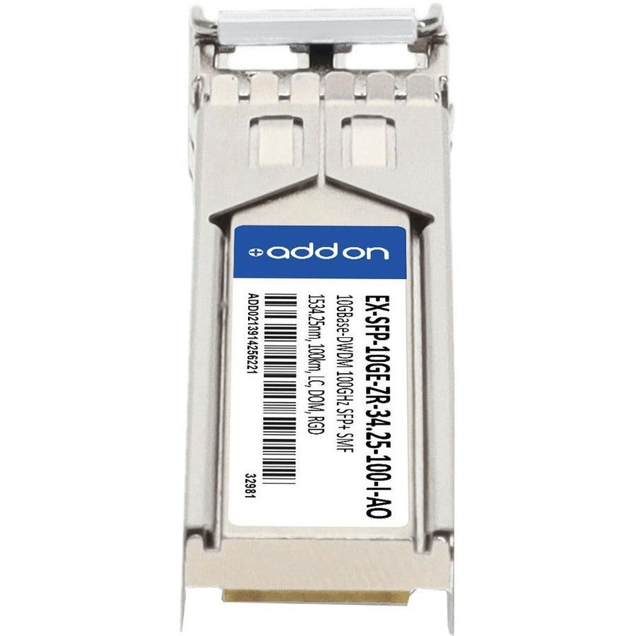 Addon Networks Ex-Sfp-10Ge-Zr-34.25-100-I-Ao Network Transceiver Module Fiber Optic 10000 Mbit/S Sfp+ 1534.25 Nm