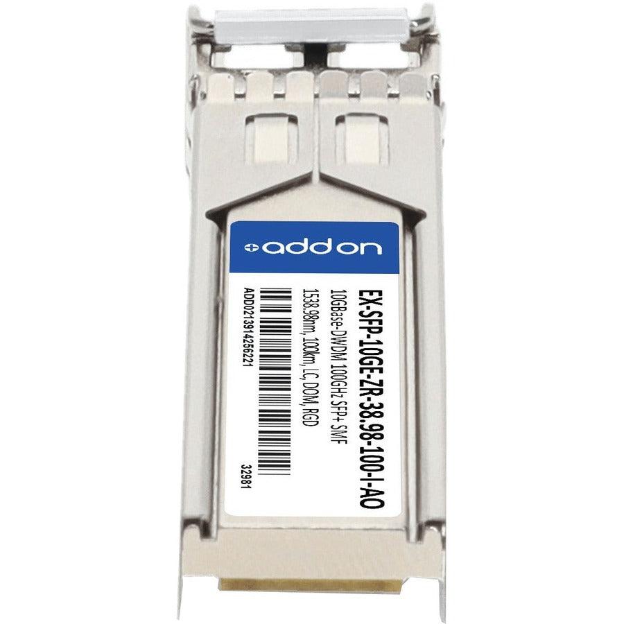 Addon Networks Ex-Sfp-10Ge-Zr-38.98-100-I-Ao Network Transceiver Module Fiber Optic 10000 Mbit/S Sfp+ 1538.98 Nm