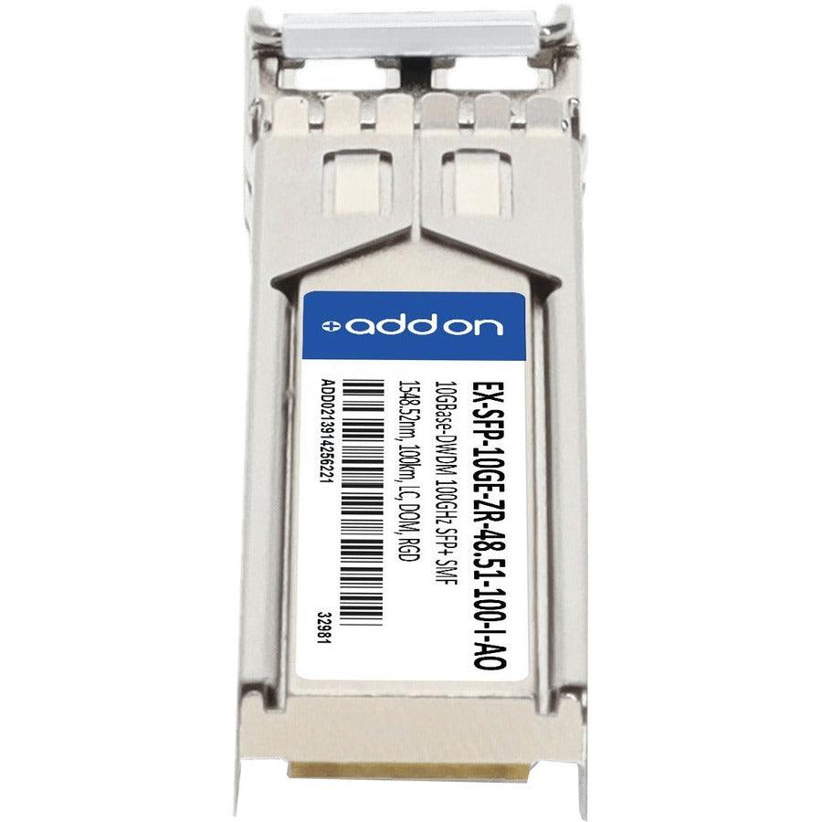 Addon Networks Ex-Sfp-10Ge-Zr-48.51-100-I-Ao Network Transceiver Module Fiber Optic 10000 Mbit/S Sfp+ 1548.51 Nm