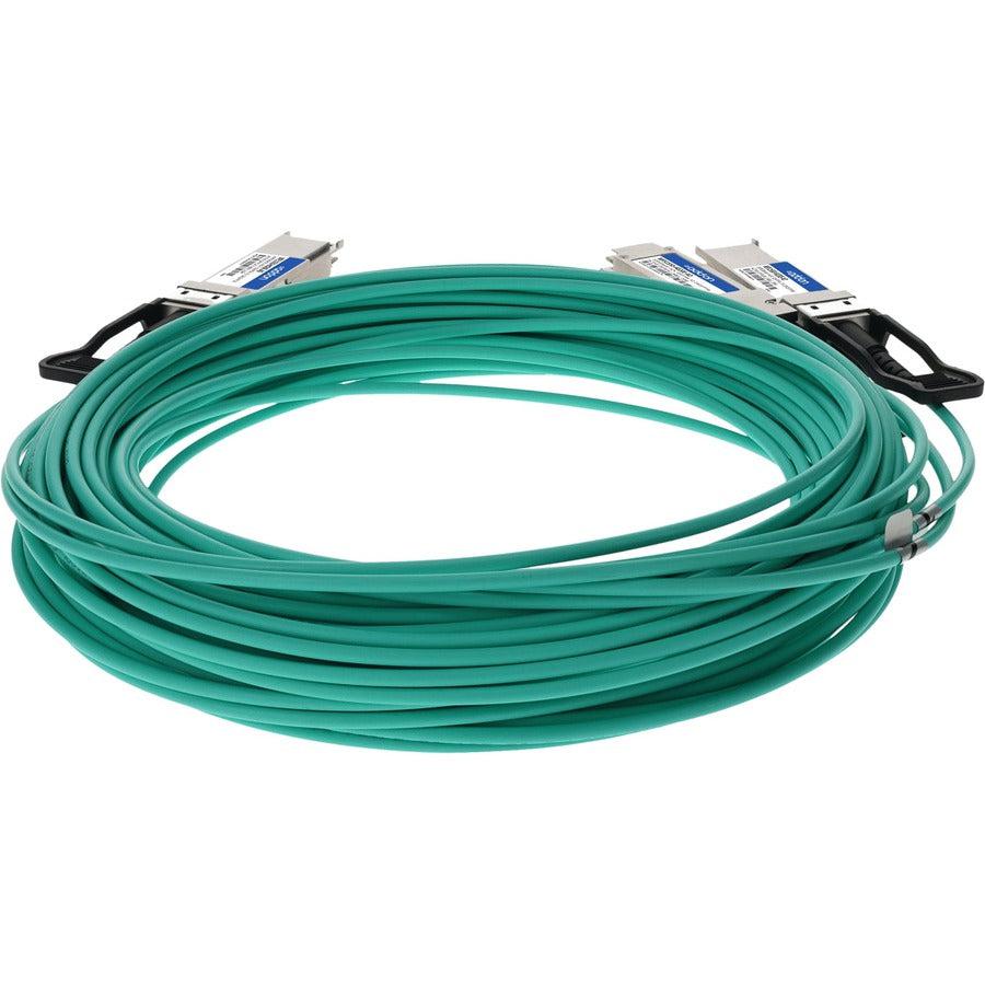 Addon Networks Mfs1S50-H020E-Ao Infiniband Cable 20 M Qsfp56 2X Qsfp56 Green