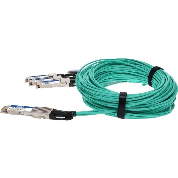 Addon Networks Q400G-4Q56G-Aoc5M-Ao Infiniband Cable 5 M Qsfp-Dd 4X Qsfp56 Turquoise