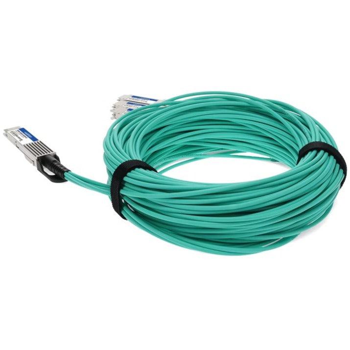 Addon Networks Q400G-4Q56G-Aoc5M-Ao Infiniband Cable 5 M Qsfp-Dd 4X Qsfp56 Turquoise
