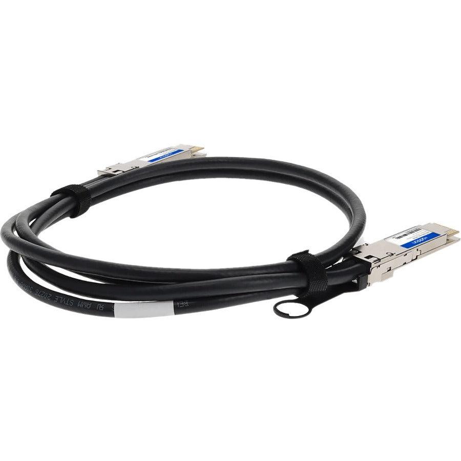 Addon Networks Qdd-400G-Dac-2M-Ao Infiniband Cable Qsfp-Dd Black, Silver