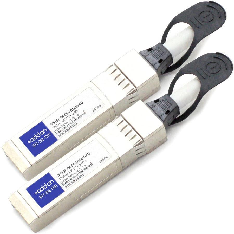 Addon Networks Qlogic Sfp10E-Fn-Ck-Aoc4M Compatible Taa Compliant 10Gbase-Aoc Sfp+ Active Optical Cable (850Nm, Mmf, 4M)