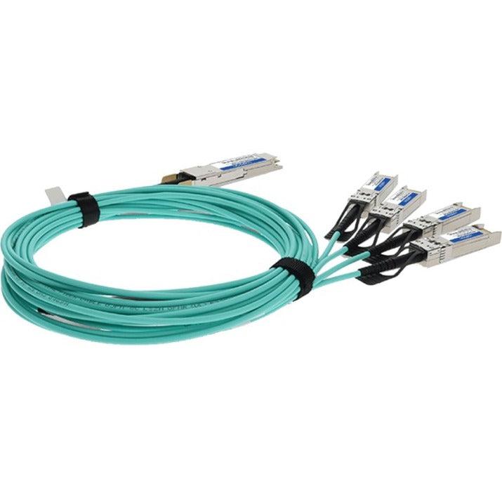 Addon Networks Qsfp-4Sfp25G-Aoc15M-Ao Infiniband Cable 15 M Qsfp28 4X Sfp28 Turquoise