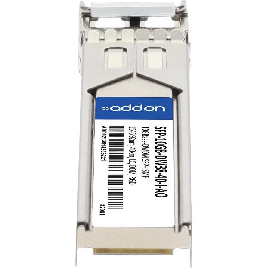 Addon Networks Sfp-10Gb-Dw38-40-I-Ao Network Transceiver Module Fiber Optic 10000 Mbit/S Sfp+ 1546.92 Nm