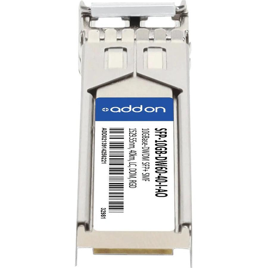 Addon Networks Sfp-10Gb-Dw60-40-I-Ao Network Transceiver Module Fiber Optic 10000 Mbit/S Sfp+ 1529.55 Nm