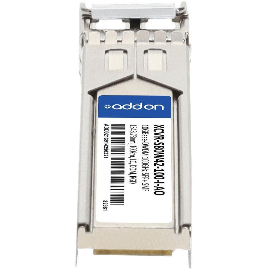 Addon Networks Xcvr-S80W42-100-I-Ao Network Transceiver Module Fiber Optic 10000 Mbit/S Sfp+ 1543.73 Nm