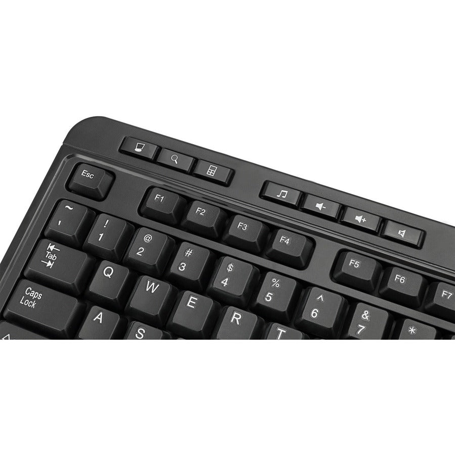 Adesso Antimicrobial Wireless Desktop Keyboard and Mouse WKB-1320CB