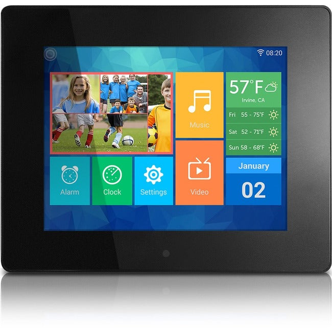 Aluratek 8 Wi-Fi Digital Photo Frame with Touchscreen LCD Display" AWDMPF208F