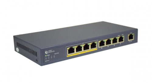 Amer 8+1 Port 10/100 Switch with 4 x PoE Ports and 5 x 10/100 SD4P4U