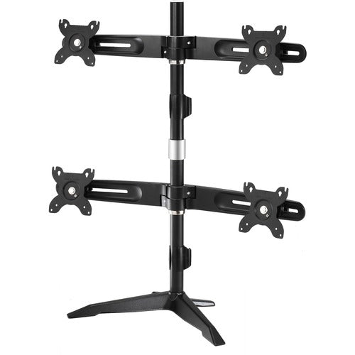 Amer Mounts Quad Monitor Stand Mount (2 over 2) Supports Flat Panel Sizes 15 to 24" AMR4SU"