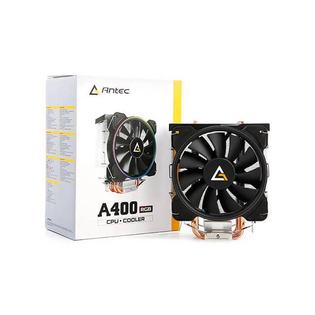 Antec A400 Rgb 120Mm Cpu Cooler Fan For Intel Lga 2066/2011/1366/1156/1155/1151/1150/775 & Amd Socket Am4/Am3+/Am3/Am2/Am2+/Fm2/Fm1
