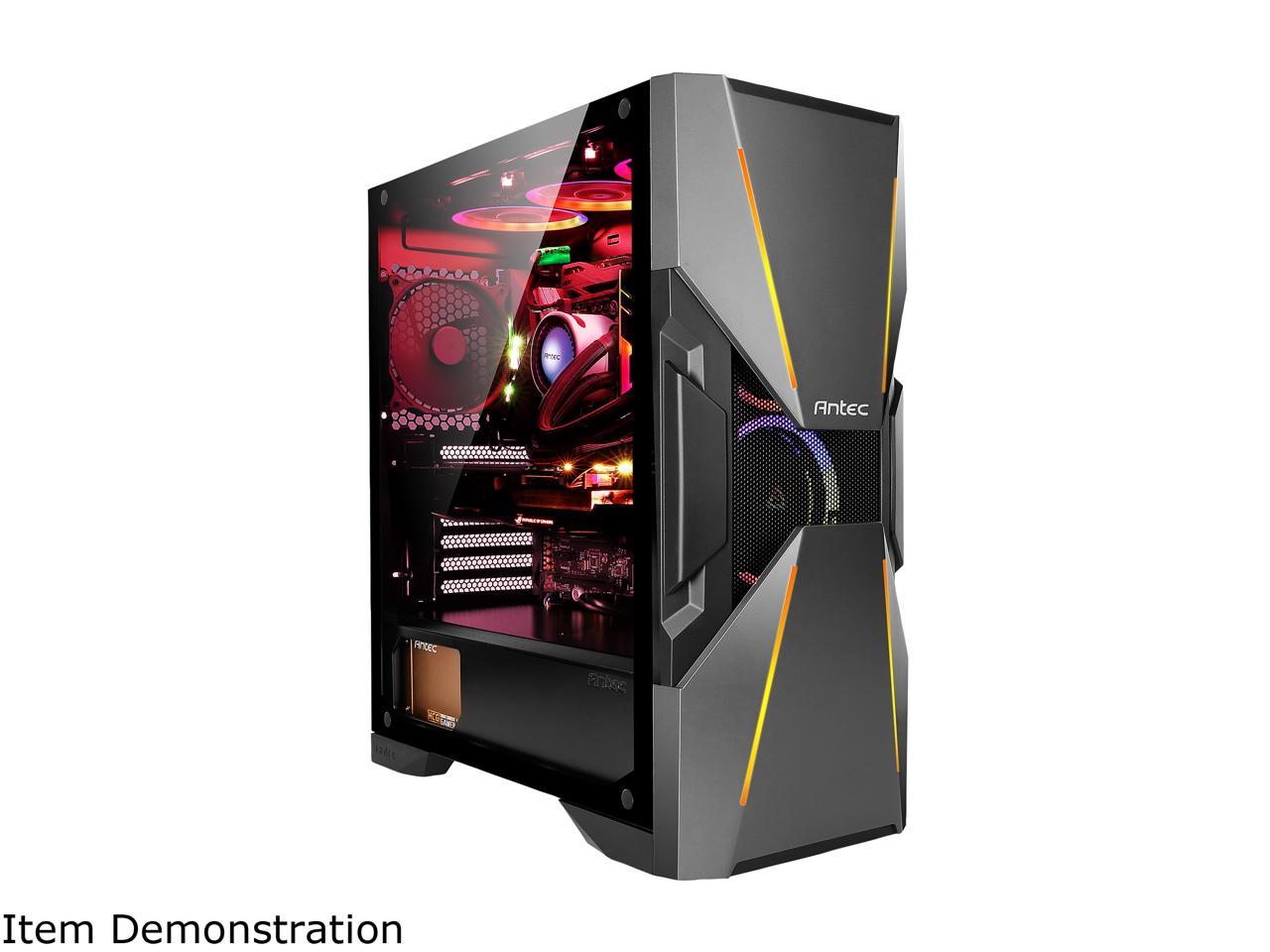 Antec Dark Avenger Da601 E-Atx Mid Tower Case/Argb Motherboard Sync/Tempered Glass/Prizm 120 Argb Fan Included