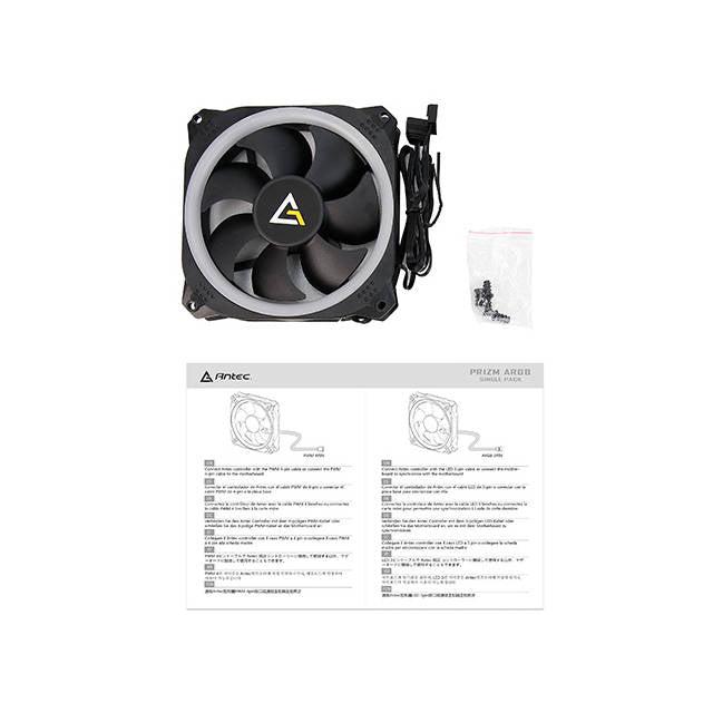 Antec Prizm Series, Prizm 120 Argb, 120 Mm Argb Led Case Fan, Single Pack