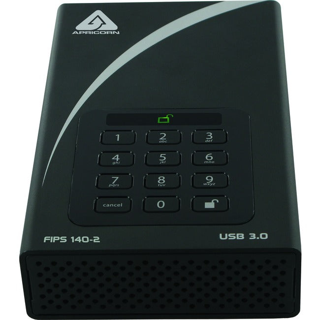 Apricorn Aegis Padlock DT FIPS ADT-3PL256F-8000 8 TB Desktop Hard Drive - 3.5 External"