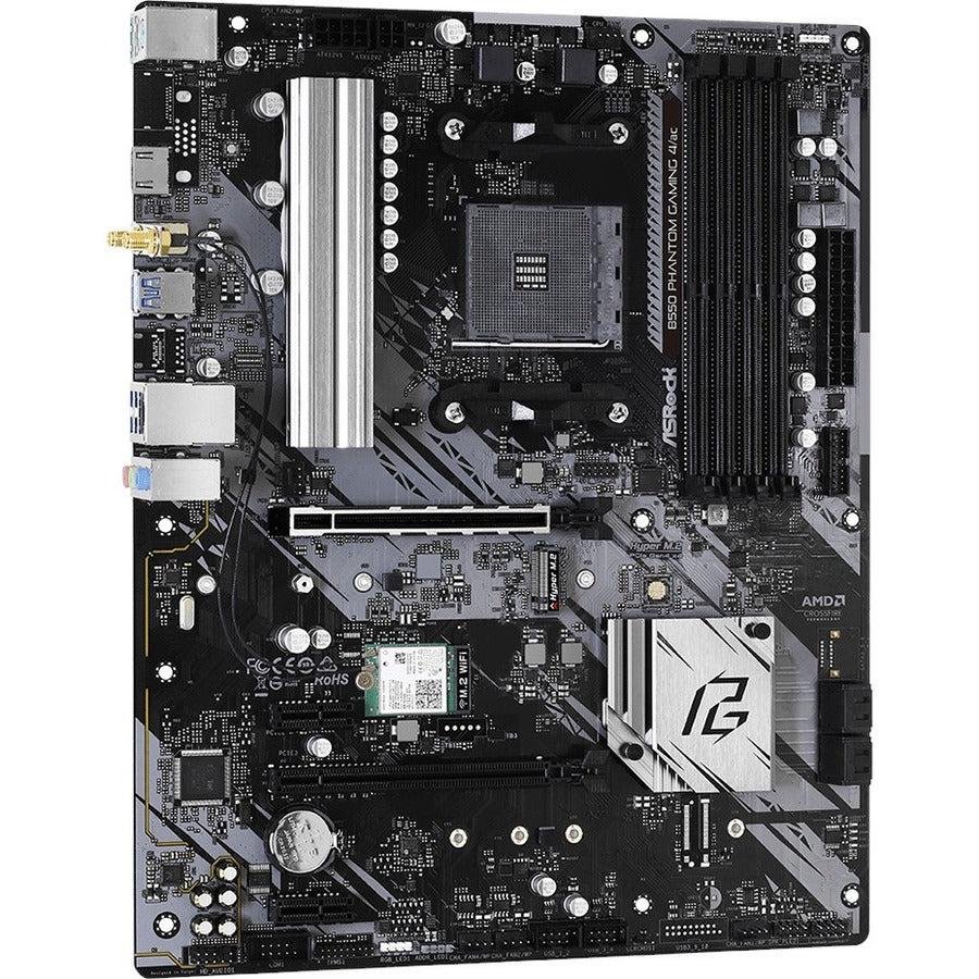 Asrock B550 Phantom Gaming 4 Ac Socket Am4/ Amd B550/ Ddr4/ Quad Crossfirex/ Sata3&Usb3.2/ Wifi&Bluetooth/ M.2/ Atx Motherboard