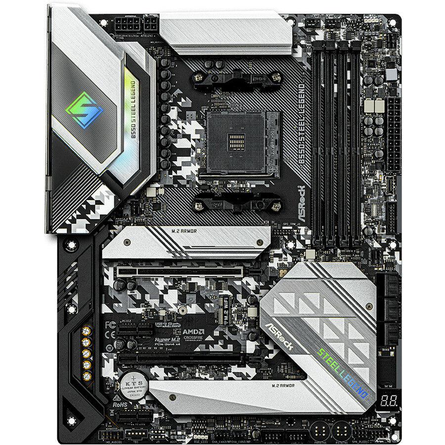 Asrock B550 Steel Legend Am4 Amd B550 Sata 6Gb/S Atx Amd Motherboard