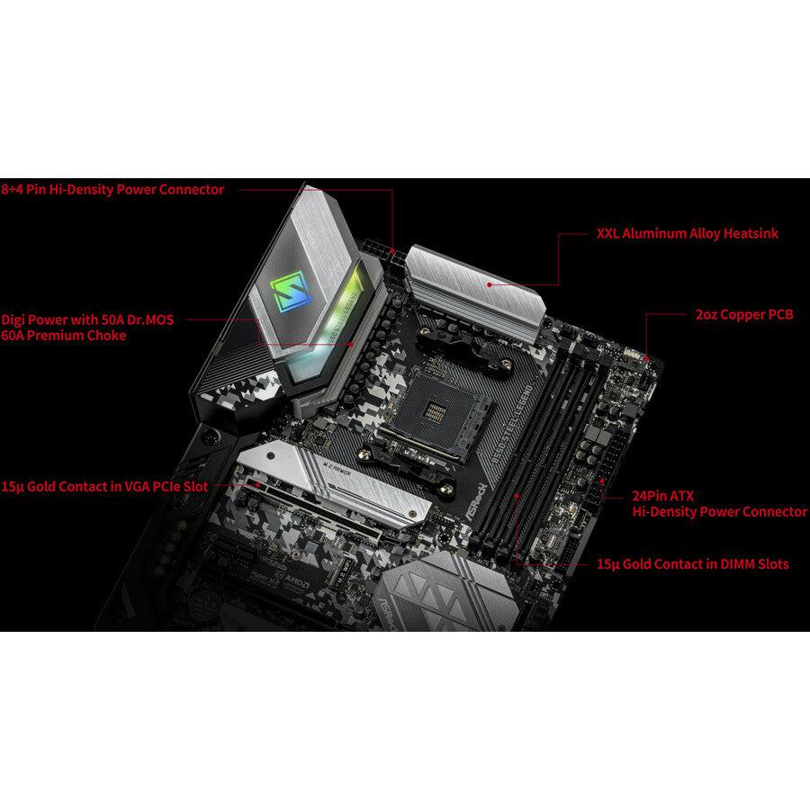 Asrock B550 Steel Legend Am4 Amd B550 Sata 6Gb/S Atx Amd Motherboard
