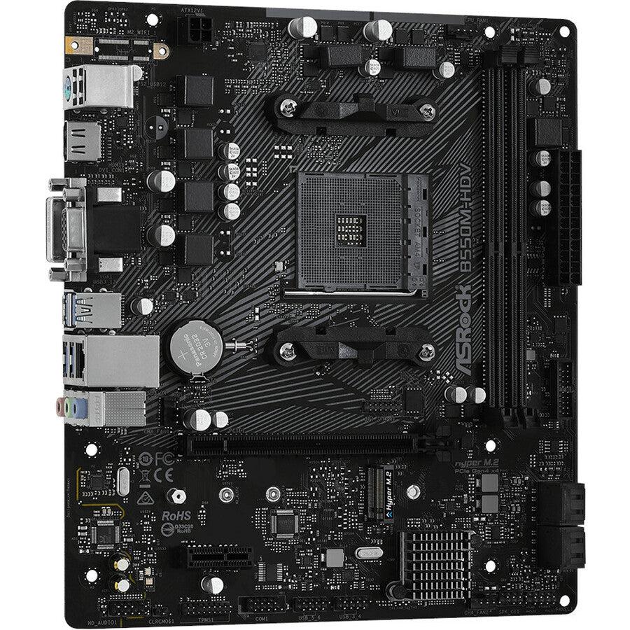 Asrock B550M-Hdv Socket Am4/ Amd B550/ Ddr4/ Sata3&Usb3.2/ M.2/ Micro Atx Motherboard